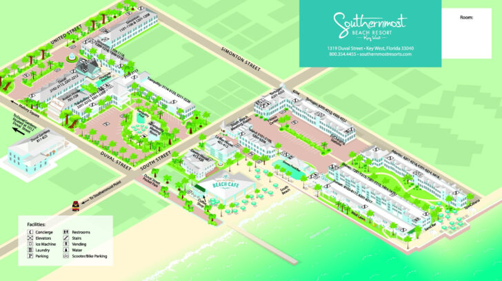 Map of Florida Gulf Coast Hotels