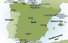 Spain Beaches Map - Map Of Spain Beaches (Southern Europe - Europe) for Best Beaches In Spain Map