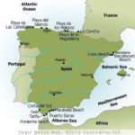 Spain Beaches Map   Map Of Spain Beaches (Southern Europe   Europe) Pertaining To Map Of Beaches In Spain