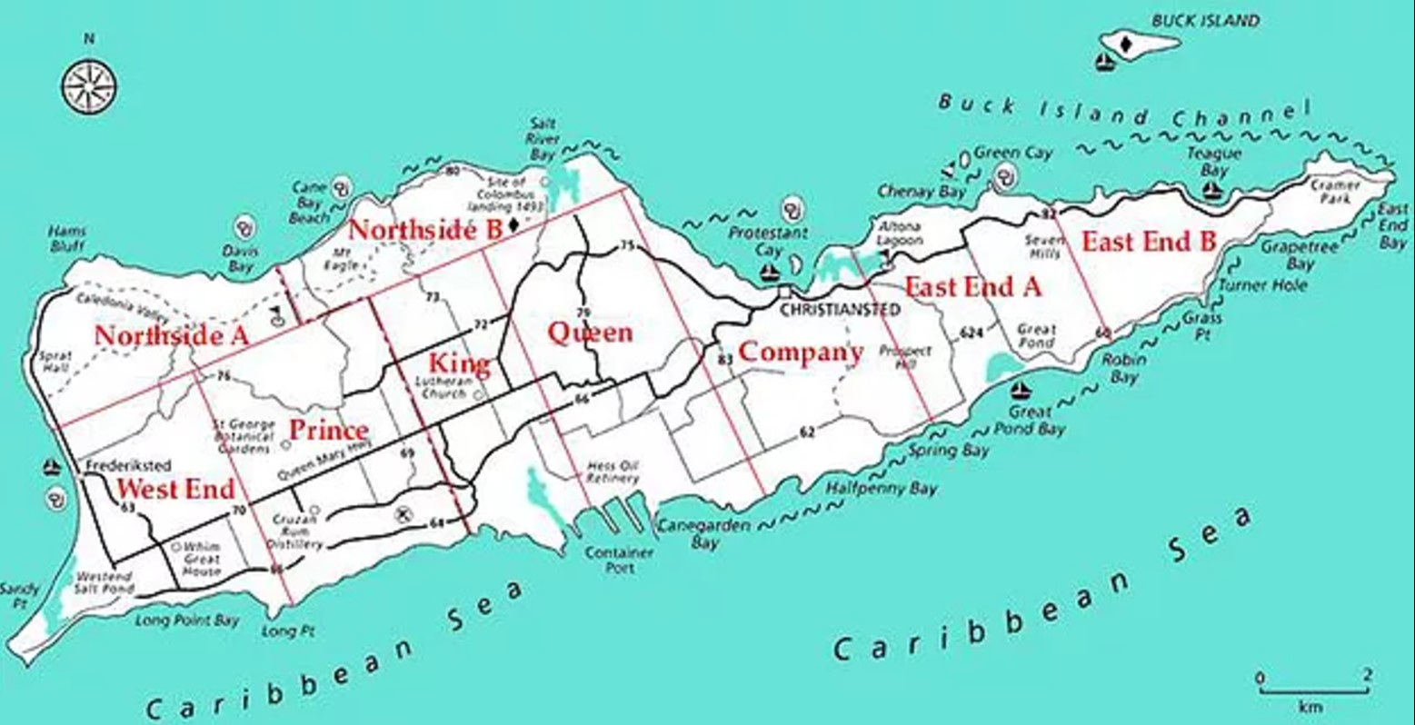 St. Croix Maps - St. Croix Island Life Real Estate inside Map of St Croix Beaches