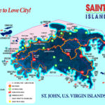 St. John Beaches   U.s. Virgin Islands Within Map Of St John Beaches
