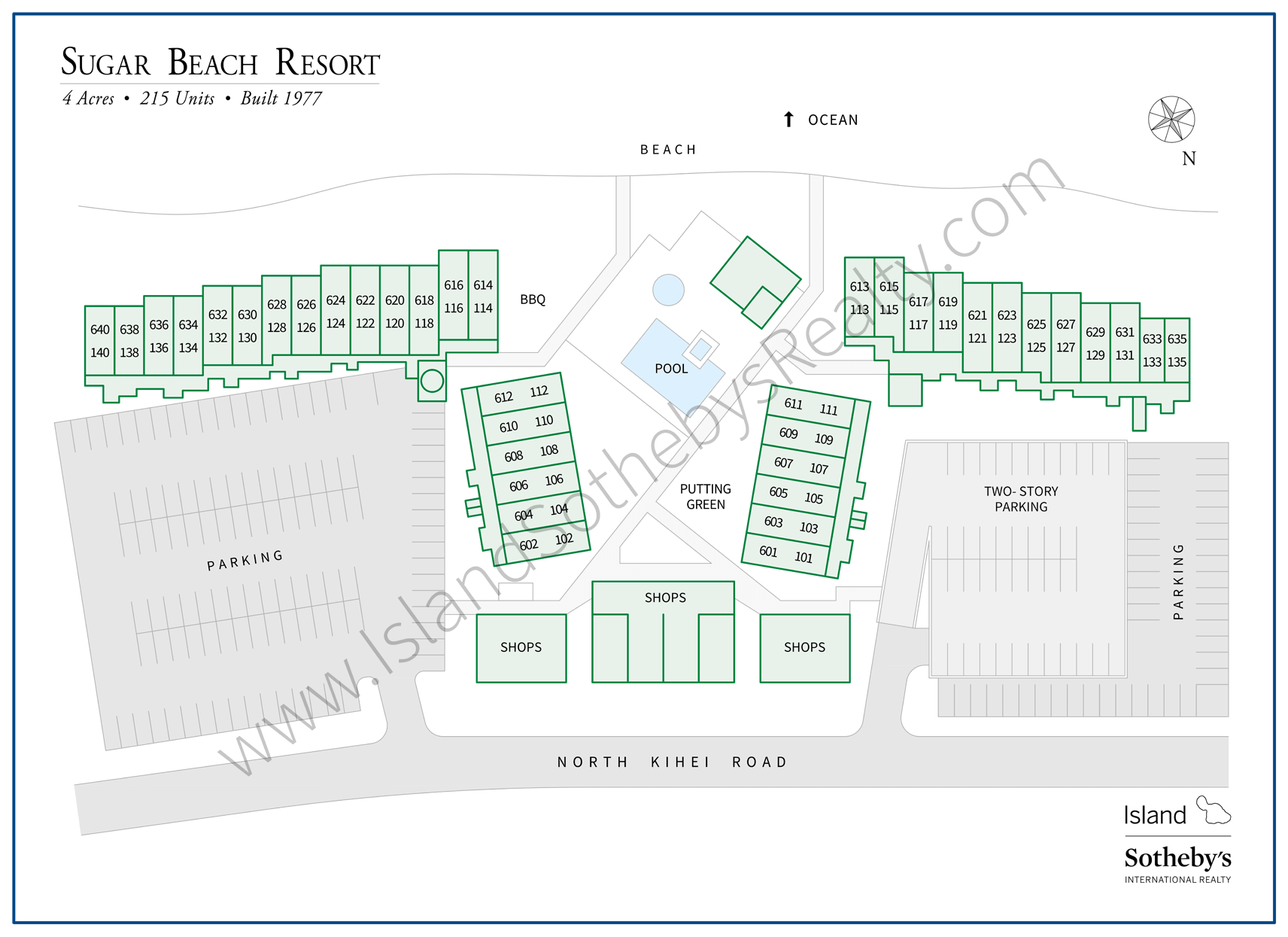 Sugar Beach Resort Condominiums | Kihei Real Estatesotheby&amp;#039;S regarding Sugar Beach Resort Maui Map
