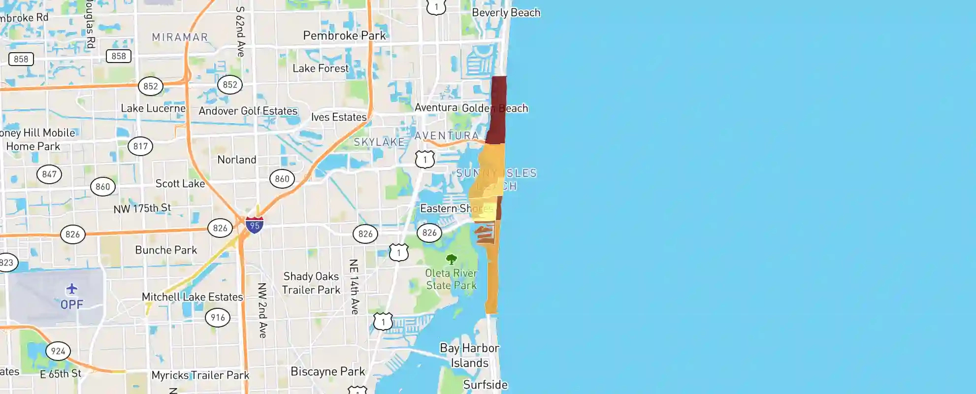 Sunny Isles Beach, Fl - 33160 - Real Estate Market Data intended for Map of Sunny Isles Beach