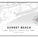 Sunset Beach Map For Map Of Sunset Beach Nc