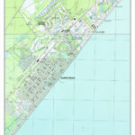 Surfside Beach 1943 1984 Map Reprint   7X7 Old Topographic Usgs Intended For Map Surfside Beach South Carolina