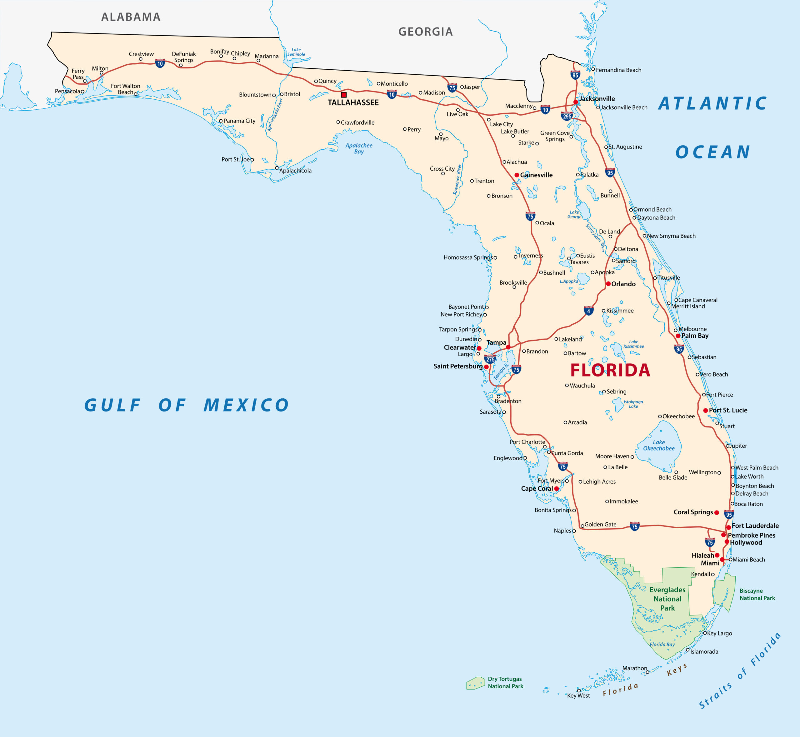 Take A Look At Florida'S Map! | Villas Of Paradise intended for Map of Islands Off Florida East Coast