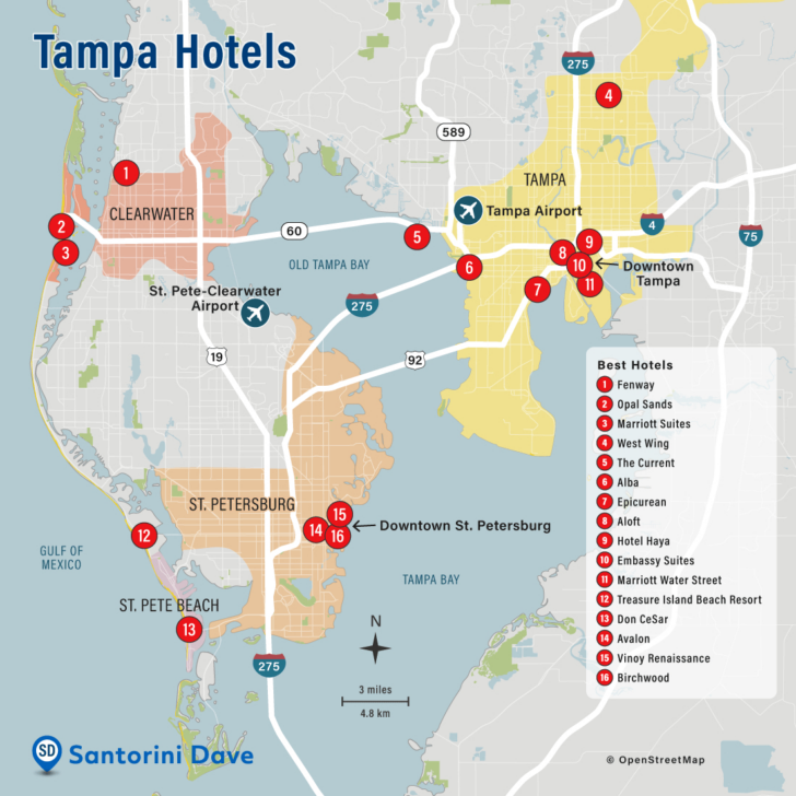 Hotel Map of Clearwater Beach Fl Hotel Map of Clearwater Beach Fl