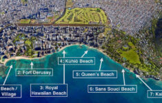 The 2-Mile Long Waikīkī Beach: How To Choose Your Favorite Stretch inside Map of Beachfront Hotels Waikiki Beach