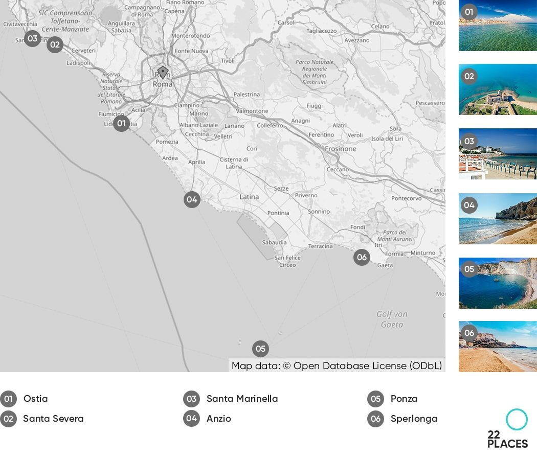 The 6 Best Beaches Near Rome [+ How To Get There] for Map Of Beaches Near Me