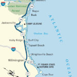 The Atlantic Coast Route Across North Carolina | Road Trip Usa Inside Map East Coast Beaches Usa