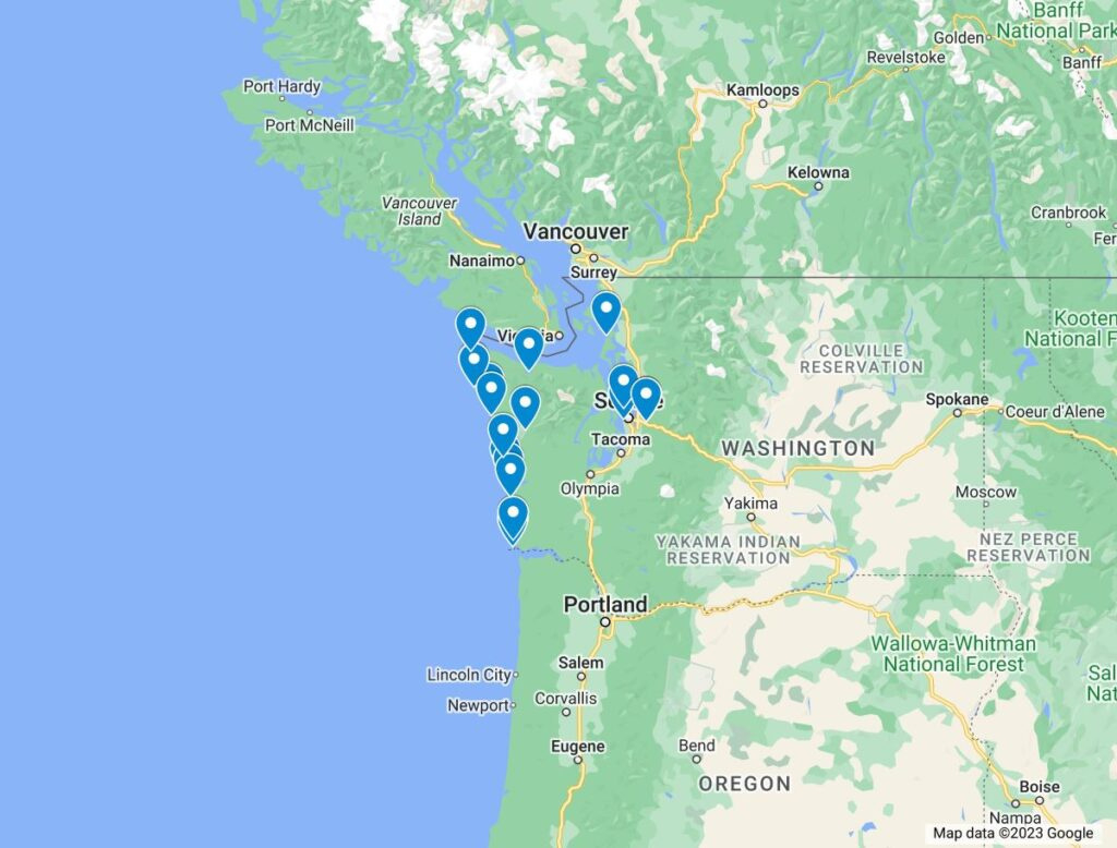 The Best 17 Beaches In Washington State! with Map Of Beaches In Washington State