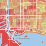 The Safest And Most Dangerous Places In Downtown Long Beach, Long With Regard To Crime Map Long Beach Ca