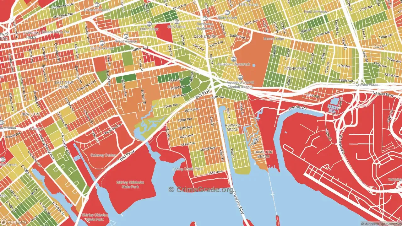 The Safest And Most Dangerous Places In Howard Beach, Queens, Ny with regard to Map Of Howard Beach Queens Ny