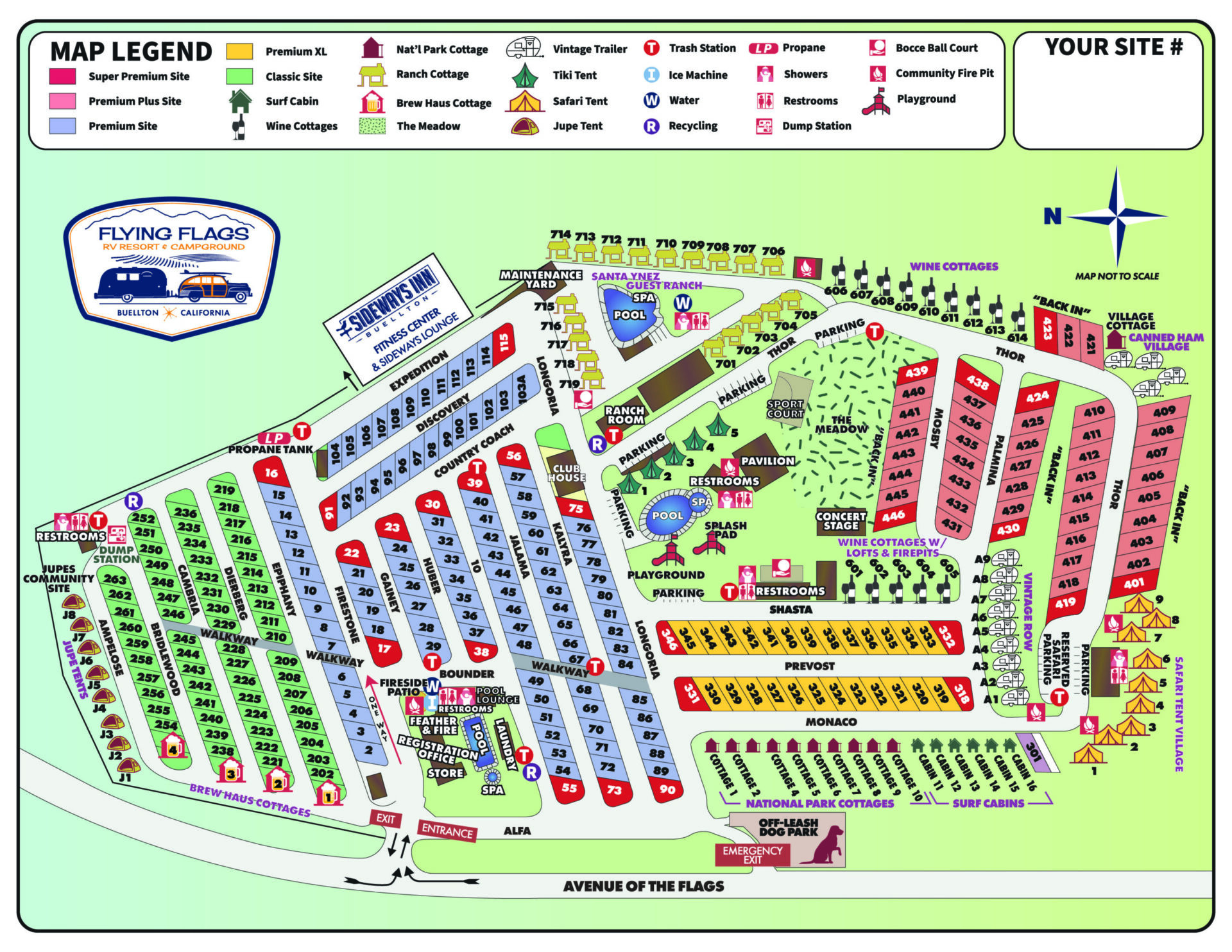 Things To Do Near Flying Flags In Buellton | Flying Flags Amenities with regard to Flying Flags Avila Beach Map