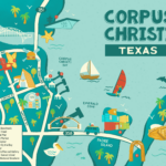 This Is Cc Within Corpus Christi Map Of Beaches