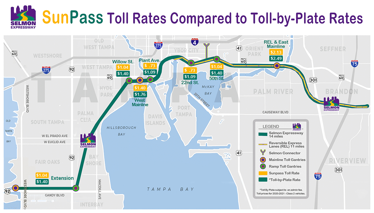 Toll Map &amp;amp; Calculator - Tampa Hillsborough Expressway Authority for Bio One of West Palm Beach Google Maps