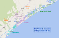 Topsail Beach Vs Surf City Vs North Topsail - The Difference with Map of Topsail Beach Nc