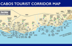 Tourist Corridor Map Cabo San Lucas And San Jose Del Cabo pertaining to Medano Beach Cabo San Lucas Map