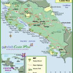 Tourist Maps Of Costa Rica – Beaches, Cities & More Inside Map Of Guanacaste Costa Rica Beaches