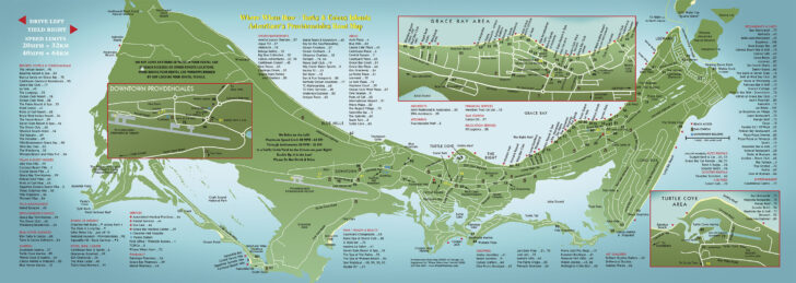 Turks and Caicos Beach Map Turks and Caicos Beach Map