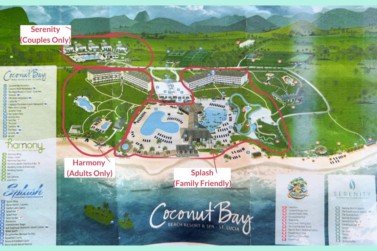Ultimate Guide To Coconut Bay In St. Lucia (The Good And The Bad!) throughout Sugar Beach St Lucia Resort Map