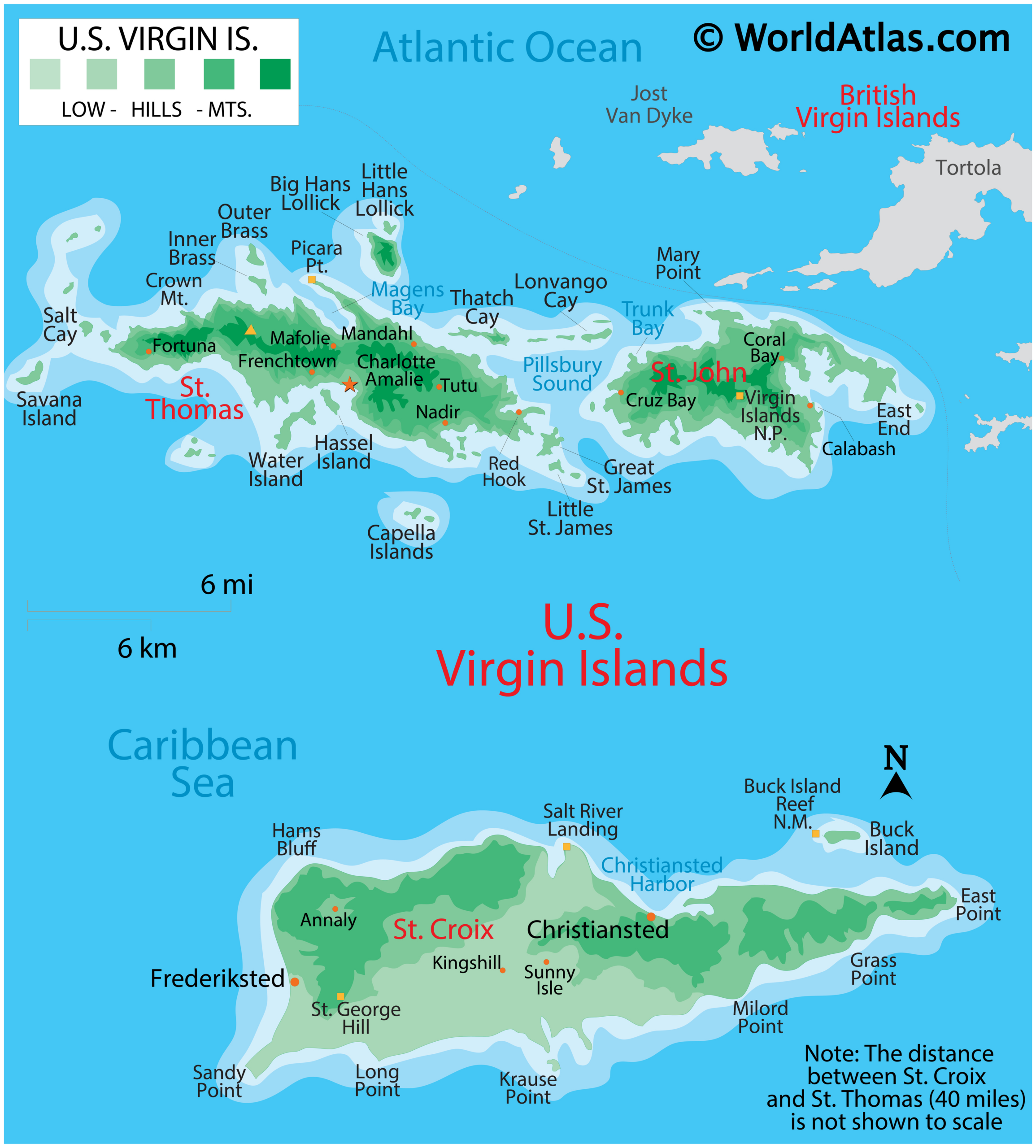 Us Virgin Islands Maps &amp;amp; Facts - World Atlas with St Thomas Virgin Islands Map With Beaches