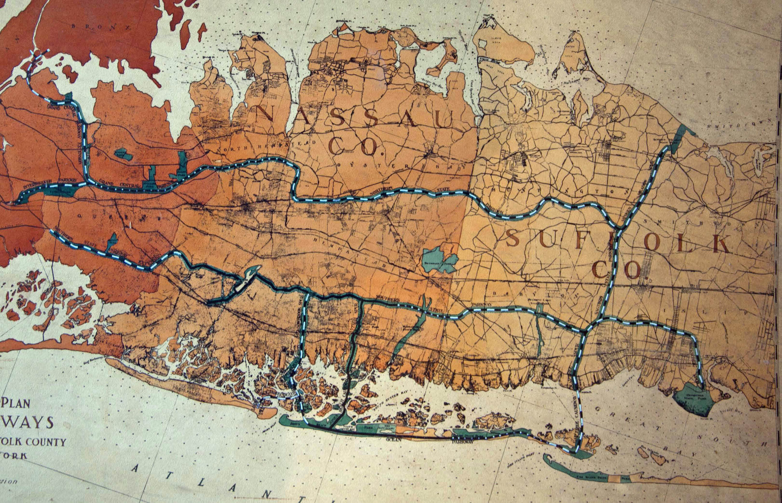 Vanderbilt Cup Races - Blog - Robert Moses&amp;#039; 1931 Planning Map For for Map Of Robert Moses Beach