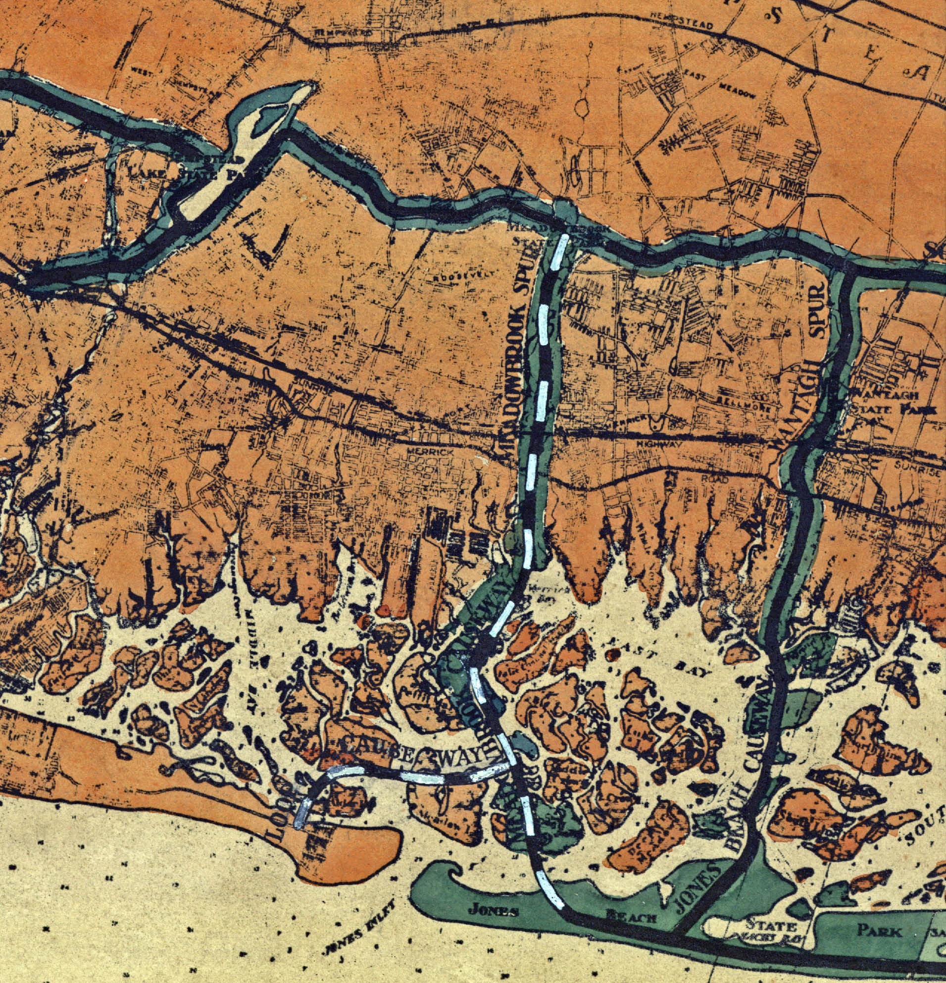 Vanderbilt Cup Races - Blog - Robert Moses&amp;#039; 1931 Planning Map For with Map of Robert Moses Beach