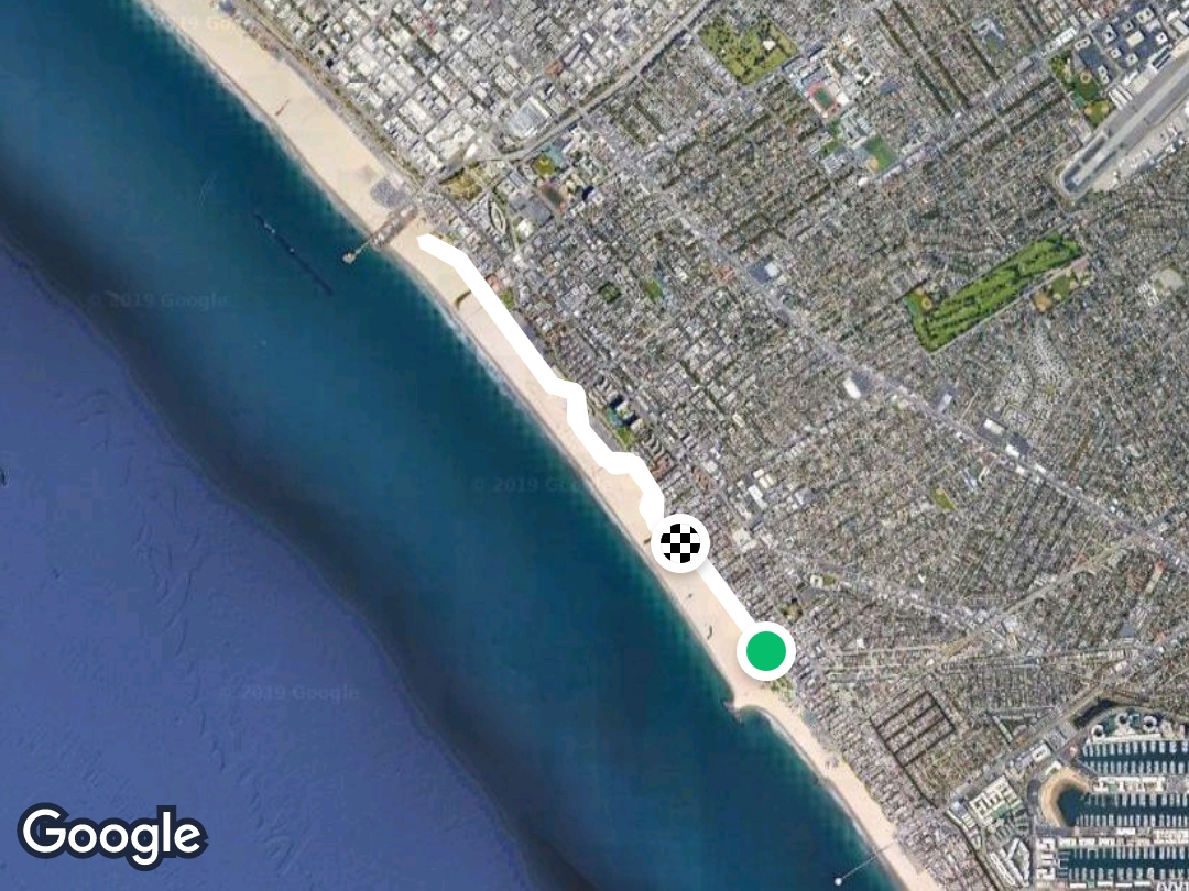 Venice Beach/Sm Boardwalk In California | Walking Map with regard to Google Maps Venice Beach Ca