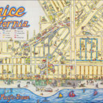 Venice California 75 Years   1905   1980   Barry Lawrence Ruderman With Regard To Map Of California Venice Beach