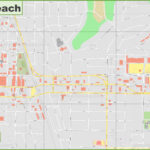 Vero Beach Downtown Map   Ontheworldmap With Regard To City Of Vero Beach Map