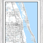 Vero Beach, Florida   Contemporary Map Poster   Etsy.de In Vero Beach On A Map