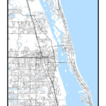 Vero Beach, Florida   Contemporary Map Poster   Etsy.de Intended For Vero Beach Florida On A Map