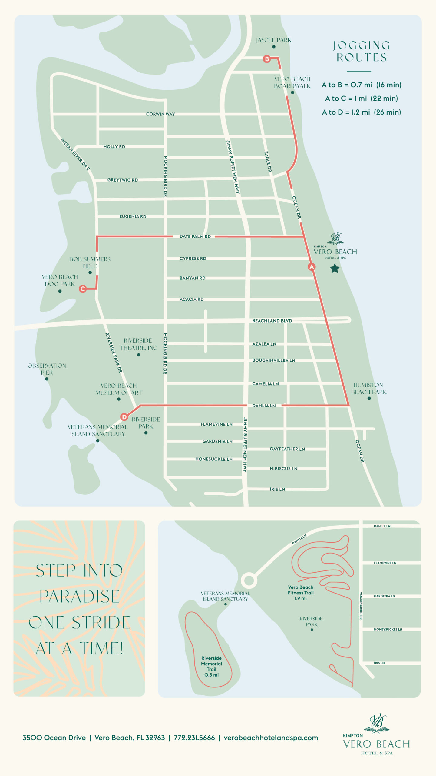 Vero Beach Map | Kimpton Vero Beach Hotel &amp;amp; Spa within Vero Beach on a Map