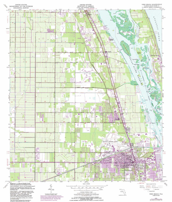 Map of Florida Vero Beach