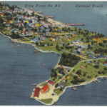 View From The Air, Colonial Beach, Virginia   Digital Commonwealth Throughout Map Of Colonial Beach Va