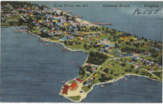 View From The Air, Colonial Beach, Virginia - Digital Commonwealth throughout Map of Colonial Beach Va