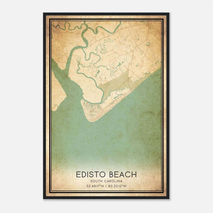 Edisto Beach South Carolina Map Edisto Beach South Carolina Map