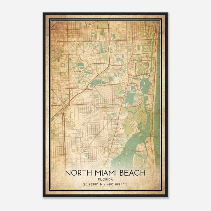 Map of North Miami Beach Fl