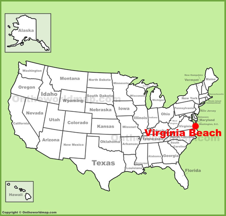 Virginia Beach on the Map