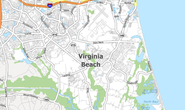 Map of Sandbridge Virginia Beach