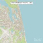 Virginia Beach Virginia Us City Street Mapfrank Ramspott With Street Map Of Virginia Beach Va
