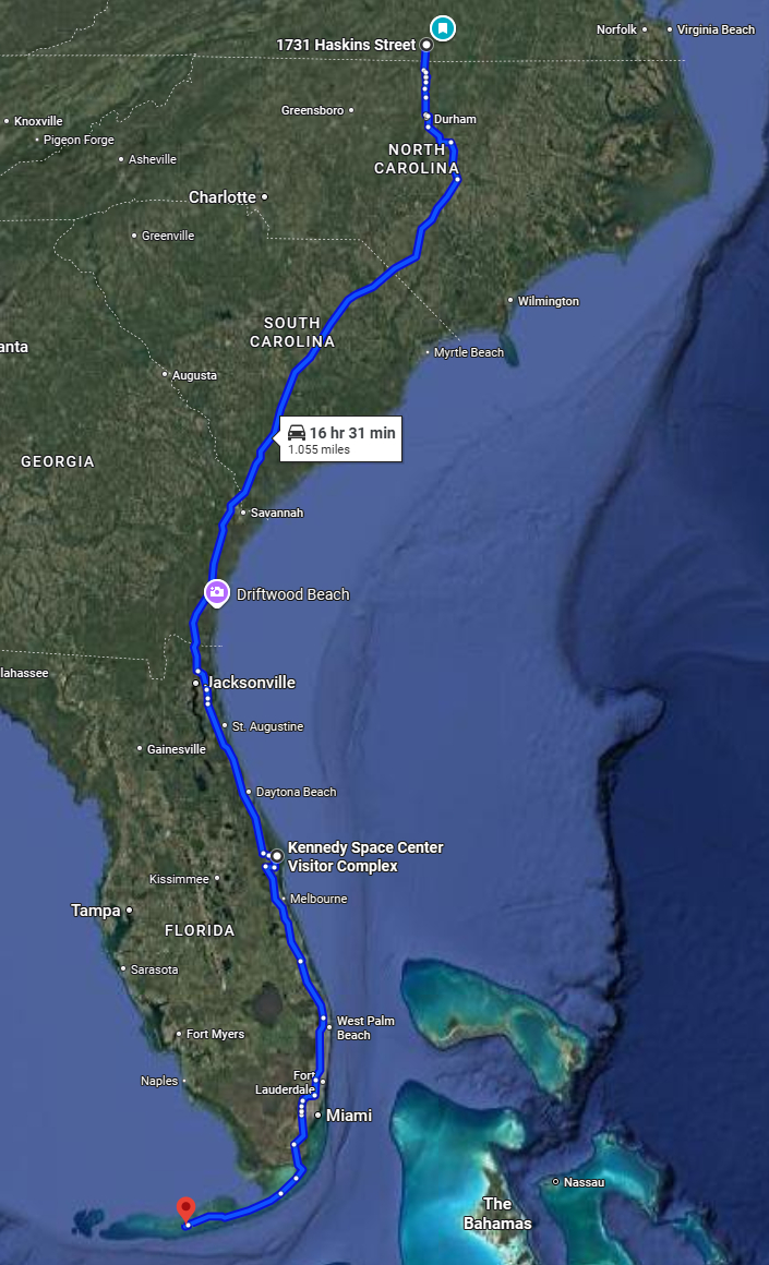 Virginia To Florida Road Trip - Drive Or Fly? : R/Roadtrip in Map Of East Coast From Virginia To Florida
