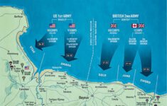 Visiting The Five Normandy D-Day Beaches - with Map of Omaha Beach France