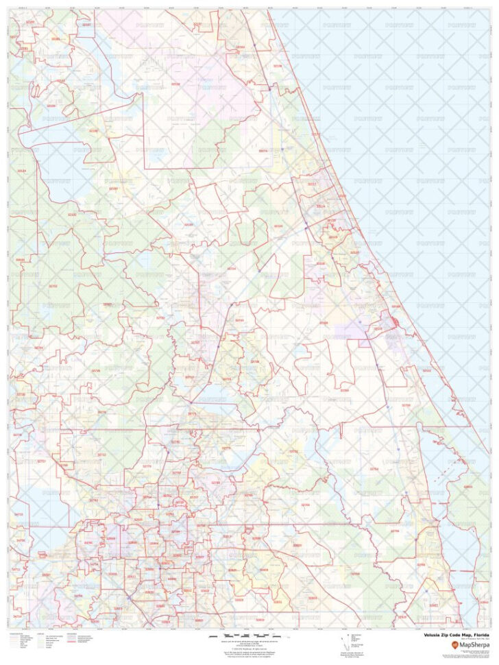 Daytona Beach Zip Code Map