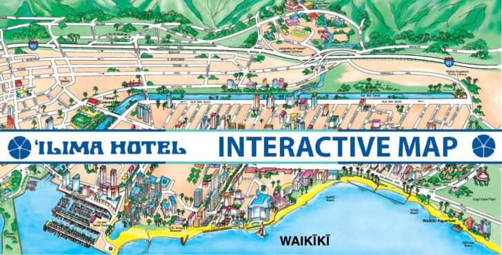 Map of Hotels on Waikiki Beach Honolulu Map of Hotels on Waikiki Beach Honolulu