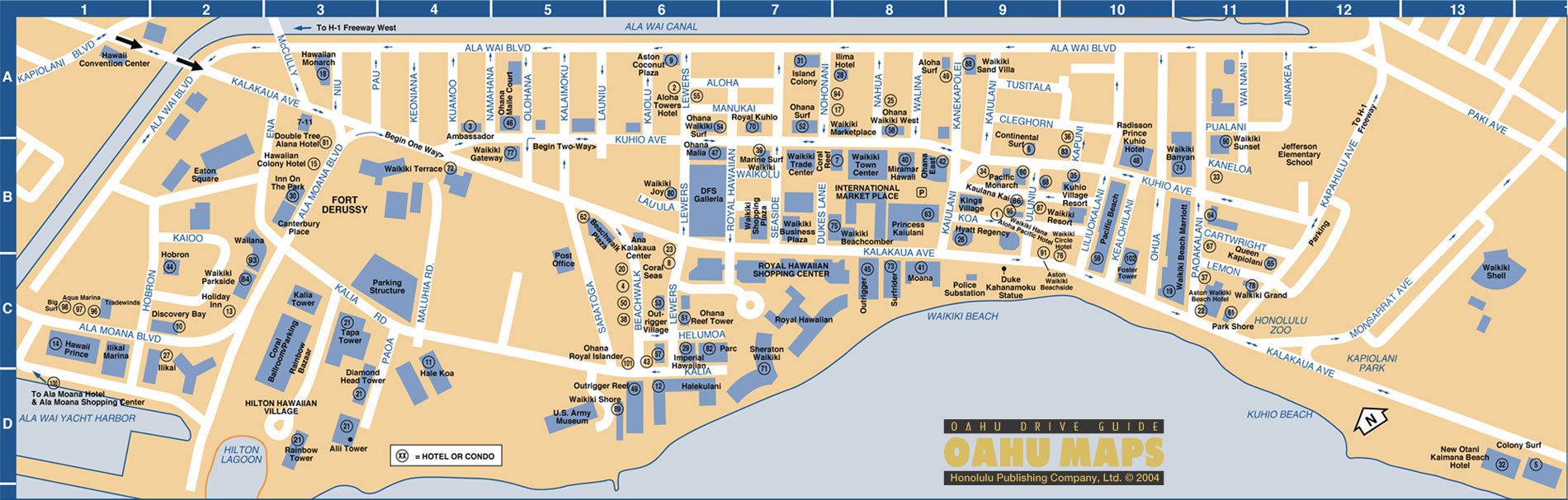 Waikiki: Waikiki Hotels, Waikiki Travel Booking For Waikiki regarding Map Of Waikiki Beach Hotels