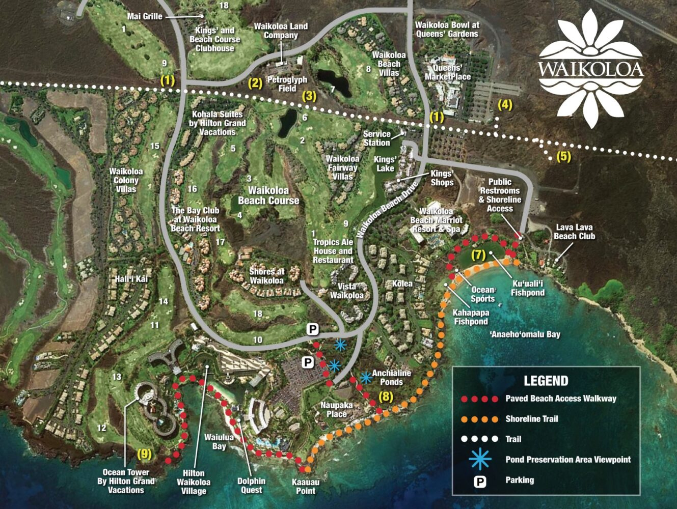 Waikoloa Beach Resort Cultural Map - Waikoloa Beach Resort intended for Waikoloa Beach Resort Map Hawaii