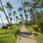 Walking The Kaanapali Beach Walk Trail In Maui Regarding Map Of Kaanapali Beach Walk
