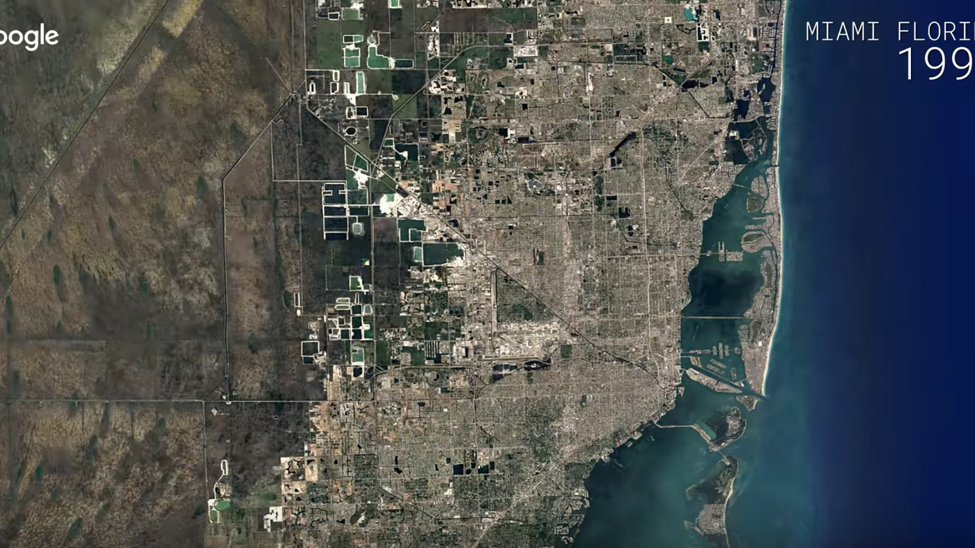 Watch A Google Maps Time-Lapse Of Miami&amp;#039;S Growth Over 32 Years within Google Maps South Beach Fl